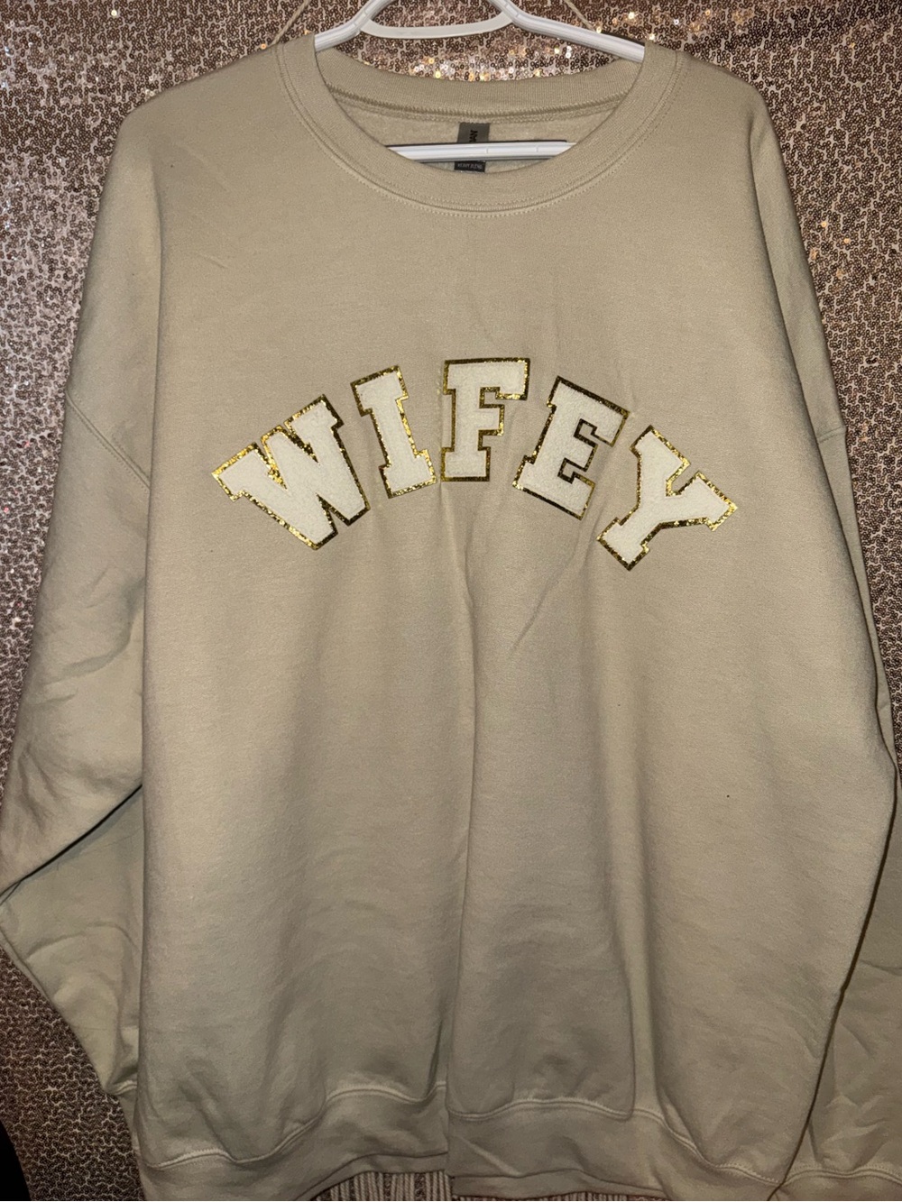 Wifey Golden Crewneck Sweatshirt